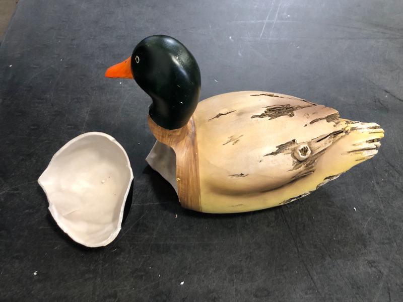 Photo 1 of Deco 79 Polystone Duck Sculpture , Set of 2 14", Beige 