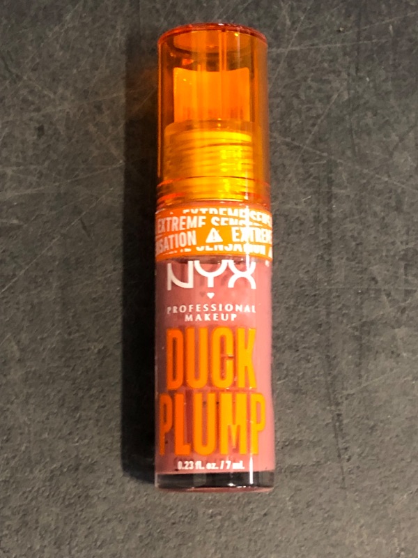 Photo 1 of NYX PROFESSIONAL MAKEUP Duck Plump High Pigment Lip Gloss, Lip Plumper Gloss with Spicy Ginger - Nude Swings
