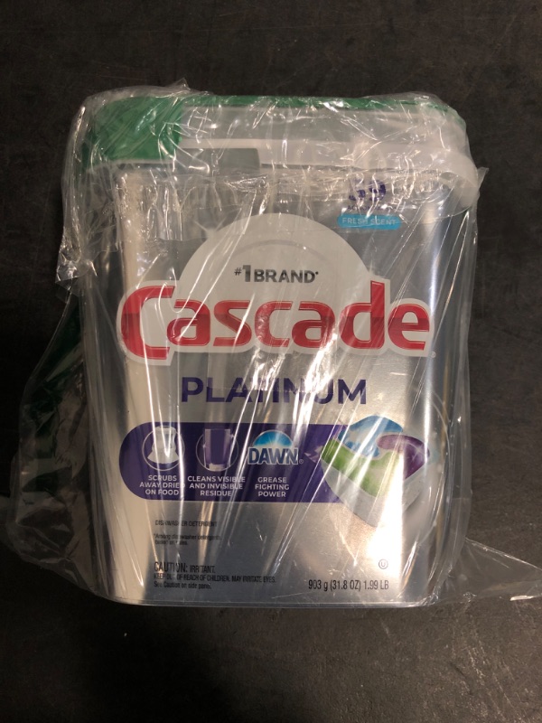 Photo 1 of Cascade Platinum Dishwasher Pods, Dishwasher Detergent, Dish Detergent Soap, Fresh, 59 Count