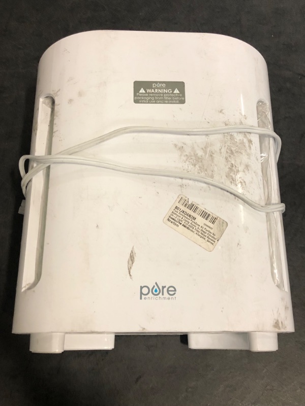 Photo 1 of Pure Enrichment PureZone Air Purifier for Bedroom & Living Room, 4-Stage Filtration & UV-C Light, H13 HEPA Filter Helps Remove Bacteria, Pet Hair Dander, Allergens, Germs, Smoke, Dust (White)