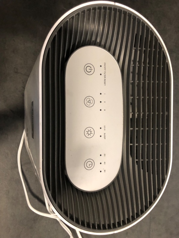 Photo 1 of Pure Enrichment PureZone Air Purifier for Bedroom & Living Room, 4-Stage Filtration & UV-C Light, H13 HEPA Filter Helps Remove Bacteria, Pet Hair Dander, Allergens, Germs, Smoke, Dust (White)