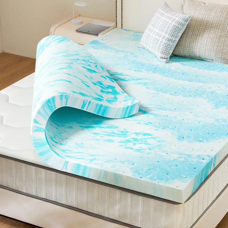Photo 1 of Polar Sleep 2 inch Memory Foam Mattress Topper, Twin Size 