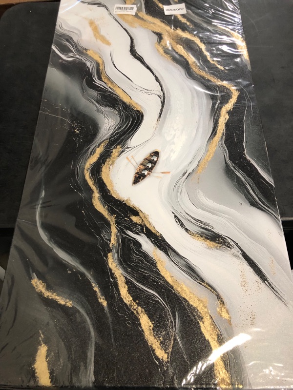 Photo 1 of Canvas Wall Art Decor White NAture River, 24*48 in