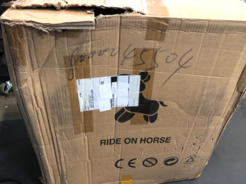 Photo 1 of *Different animal than picture** Ride on Horse Toys, Kids Riding Horse Toys Ride on Toys for 4-9 Years Old, Premium Plush Animals Toys Walking Horse with Wheels, TIGAR