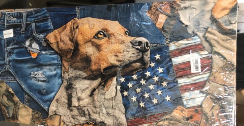 Photo 1 of Canvas Wall Art Decor Pet Color Graffiti,24*48in