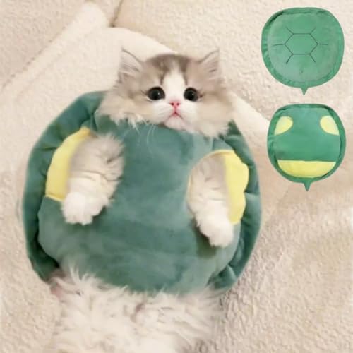 Photo 1 of Cat Costumes Turtle Shell Kawaii Kitten Clothes Dog Puppy Vest Pet Apparel (Large,Turtle Shell)