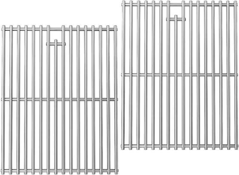 Photo 1 of 19.5 Inch Stainless Steel Cooking Grate for Home Depot Nexgrill 4 Burner 720-0830H, 720-0830D, 720-0783E, 720-0783C, BBQ Grids Grill Grates Replacement Parts for Kenmore Uniflame, Set of 2