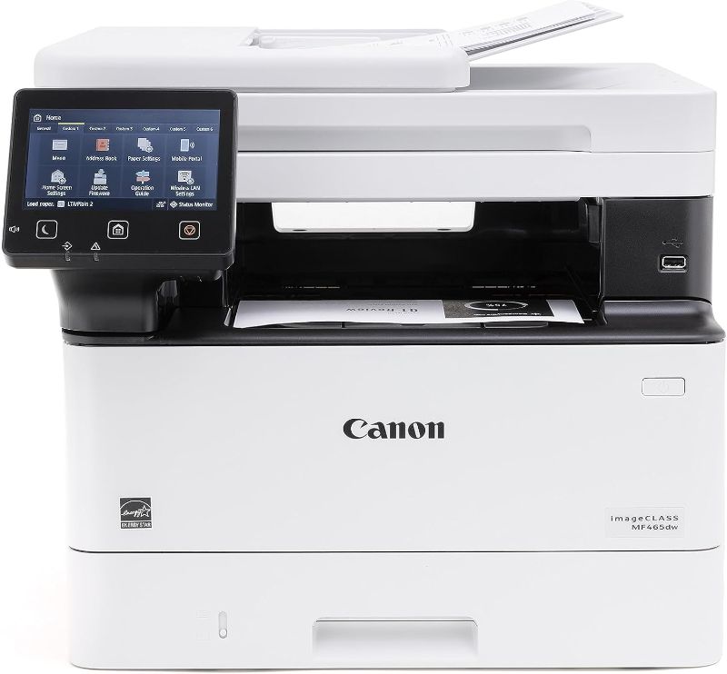 Photo 1 of Canon imageCLASS MF465dw - Monochrome, Duplex Wireless Laser Printer, All-in-One with Scanner, Copier, Fax, Home or Office, Auto Document Feeder, Mobile Ready, 3 Year Limited Warranty, 42 PPM, White