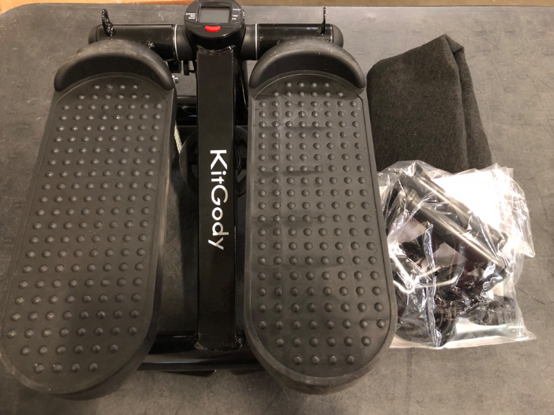 Photo 1 of Steppers for Exercise at Home, KitGody Mini Stepper with Resistance Bands, Portable Stair Stepper for Home 330LBS Capacity, Adjustable Height Fitness Stepper Machine