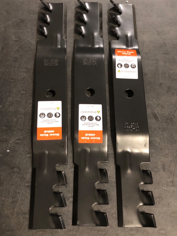 Photo 1 of SS5000 Timecutter 50 inch Mulching Blades for Toro Time Cutter MX5050 MX5000 MX5075 Z5000 70750 Zero Turn 50''Deck Mower Replace for 110-6837-03 115-5059-03 112-9759-03