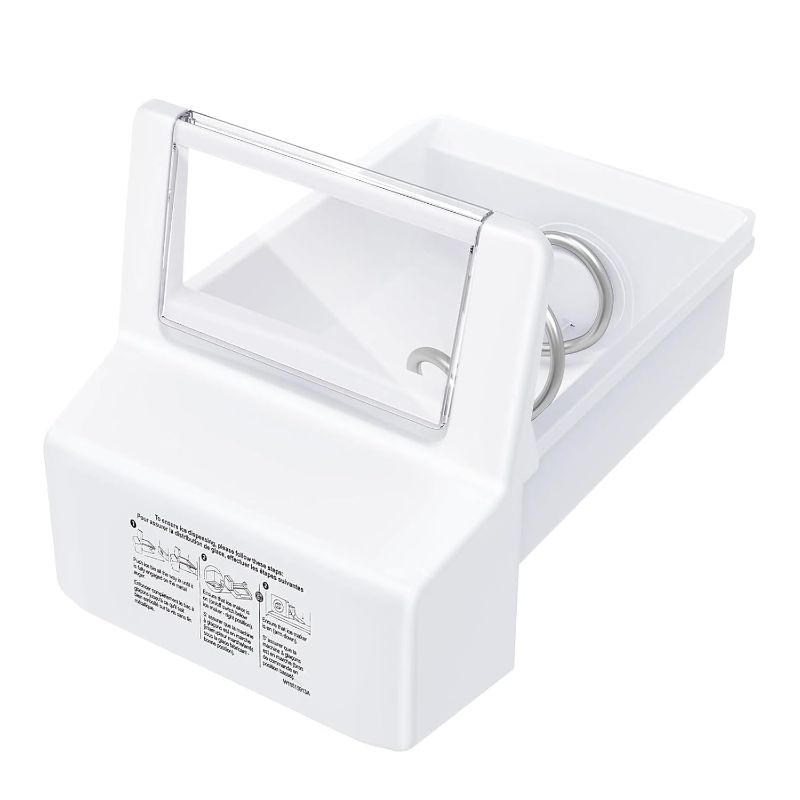 Photo 1 of Upgraded WPW10558423 Refrigerator Ice Bucket Compatible with Whirlpool Ice Maker Replacement W10558423 Whirlpool Ice Bucket Ice Bin WRS325FDAM04, WRS315SDHM08, WRS325SDHZ, WRS315SDHZ Ice Maker Tray