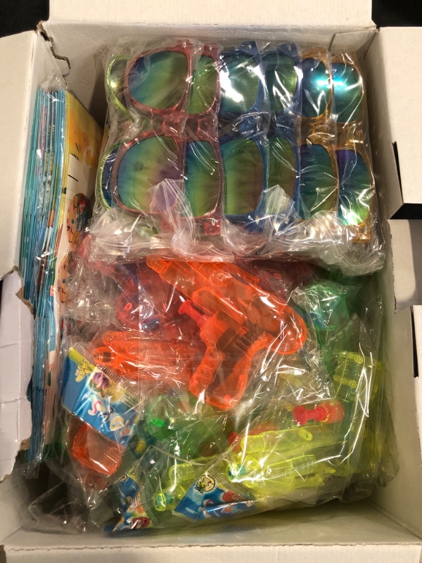 Photo 1 of Pool Beach Party Favors, 106 PCS Summer Party Supplies Pool Beach Toys for Kids 4-8 Birthday Party, Summer Party Bag Stuffers Include Beach Balls, Kids Sunglasses Bulk, and More