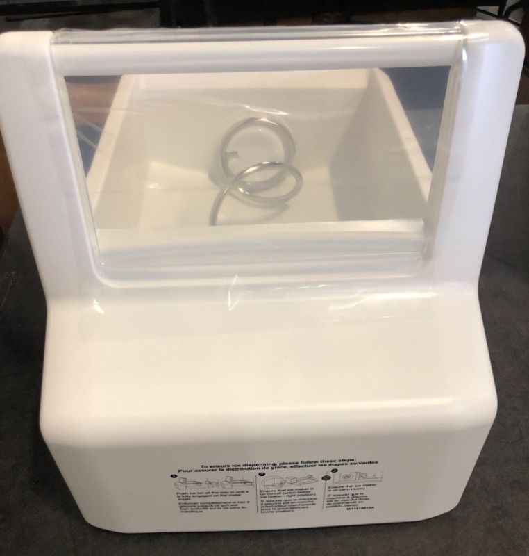 Photo 1 of Upgraded WPW10558423 Refrigerator Ice Bucket Compatible with Whirlpool Ice Maker Replacement W10558423 Whirlpool Ice Bucket Ice Bin WRS325FDAM04, WRS315SDHM08, WRS325SDHZ, WRS315SDHZ Ice Maker Tray