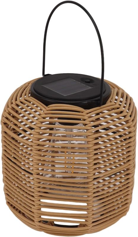 Photo 1 of Similar to Picture ** Solar Lantern Outdoor Hanging Solar Lights, Waterproof Decorative Rattan Lantern Decorative Light for Table Patio Garden Yard Porch Tungsten
