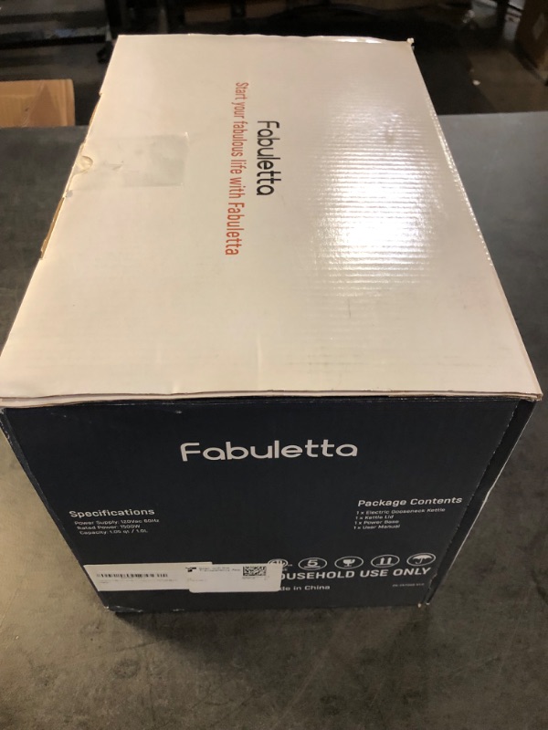 Photo 1 of Gooseneck Electric Kettle Fabuletta 1500W Ultra Fast Boiling Water Kettle 100% Stainless Steel for Pour-over Coffee & Tea Leak-Proof Design French Press Boil-Dry Protection 1L
