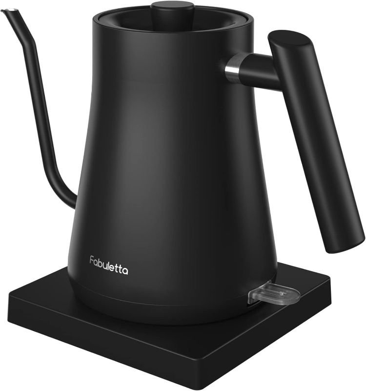 Photo 1 of Gooseneck Electric Kettle Fabuletta 1500W Ultra Fast Boiling Water Kettle 100% Stainless Steel for Pour-over Coffee & Tea Leak-Proof Design French Press Boil-Dry Protection 1L