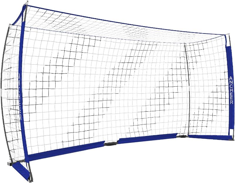 Photo 1 of ANCHEER Portable Soccer Goal Net for Teens/Adults - Quick Set-Up Soccer Net for Backyard?12 x 6 ft?