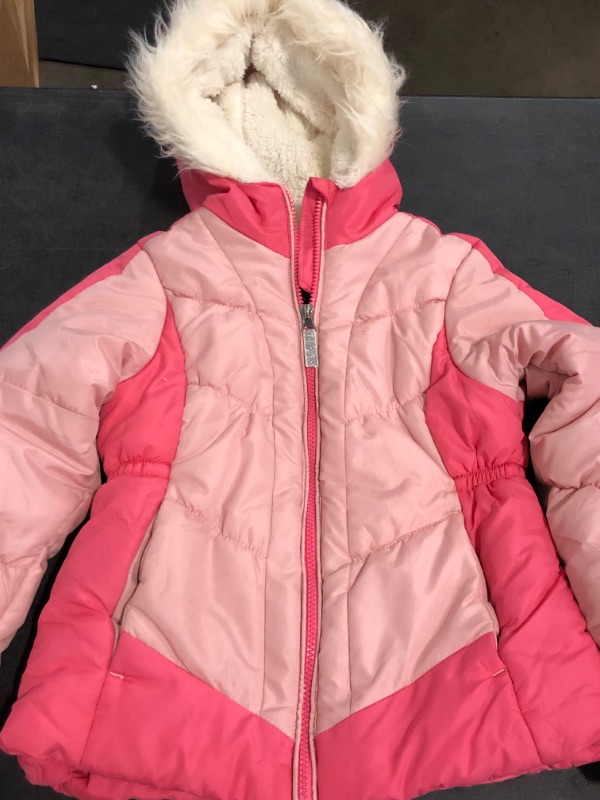 Photo 1 of Size 5/6 Arctic Quest Little Girls Bib Snow Pants and Ski Jacket Water-Resistant Snowsuit For Kids Winter Jacket For Girls