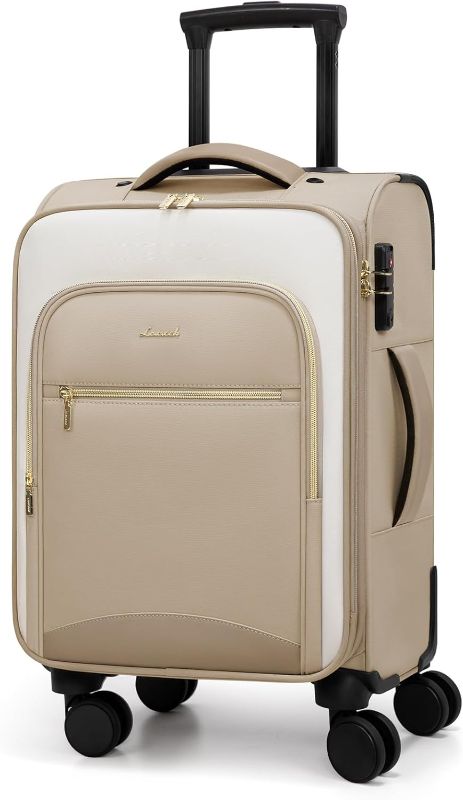 Photo 1 of Minor Dirty Mark** LOVEVOOK Carry On Luggage 22x14x9 Airline Approved, 20 Inch Softside Suitcases with Wheels, Lightweight Spinner Carry on Suitcase with TSA Lock, Water-Resistant Large Capacity Luggage for Travel