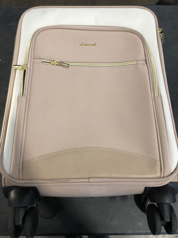 Photo 1 of Minor Dirty Mark** LOVEVOOK Carry On Luggage 22x14x9 Airline Approved, 20 Inch Softside Suitcases with Wheels, Lightweight Spinner Carry on Suitcase with TSA Lock, Water-Resistant Large Capacity Luggage for Travel