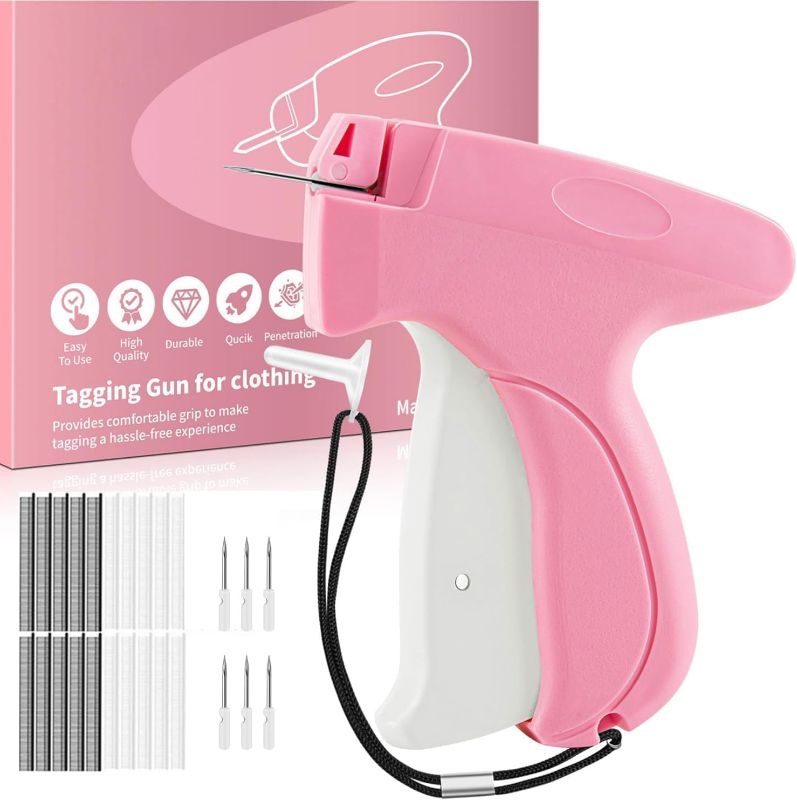 Photo 1 of Stitchy  For Clothes- Microstitching Lightweight and Durable Sewing Tool with Smooth Sharp Stainless Steel Needle Easy Fabric Stitching Ideal for Tailoring and Alterations (Pink)