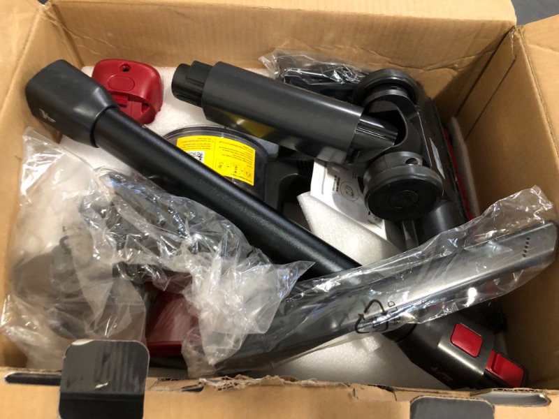 Photo 1 of Dirt Devil Self-Standing Cordless Stick Vacuum Cleaner with Included Tools, for Carpet and Hard Floors, Lightweight Design, Powerful Suction, LED Headlights, BD57000V, Black