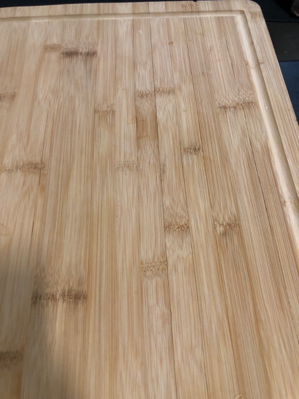Photo 1 of *Minor Cracks Throughout Board** BambooMN Jenn Air Bamboo Range Burner Cutting Board, New Vertical Cut, Large