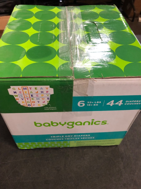 Photo 1 of Babyganics Disposable Diapers Box - Size 6 - 44ct