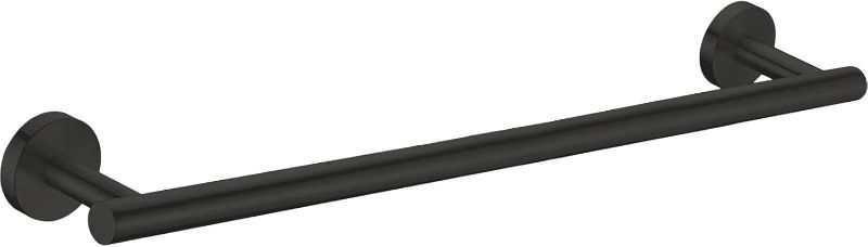 Photo 1 of Modket 24 Inches Matte Black Towel Bar Bathroom Hardware 304 Stainless Steel Wall Mounted Kitchen Towel Holder Cloths Hanger