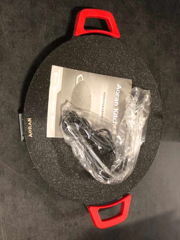 Photo 1 of AORAN Indoor Grills Electric Smokeless – Nonstick Electric Griddle for Indoor Use, Compact & Versatile Cooking for Steaks, Pancakes, and BBQ