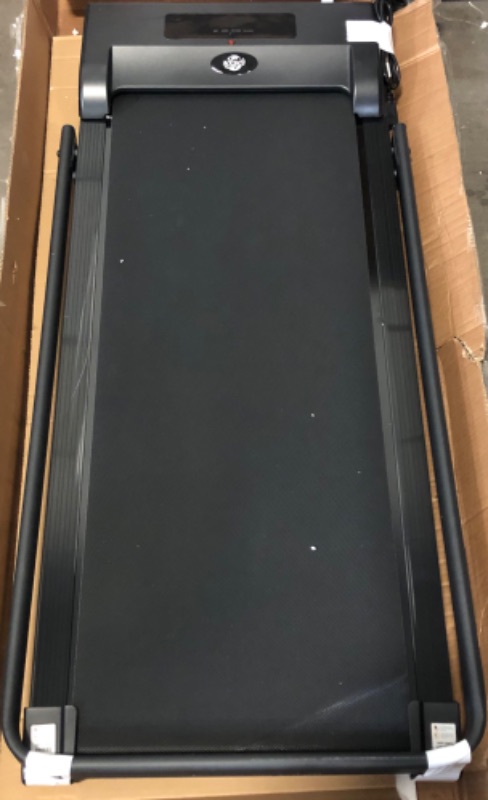 Photo 1 of **No Remote** Under Desk Treadmill, 3.0HP Walking Pad with Handle Bar, Foldable Treadmills for Home Office, Running Machine with LED Display & Remote Control, 20" Widened Running Belt, 300 Lbs Capacity