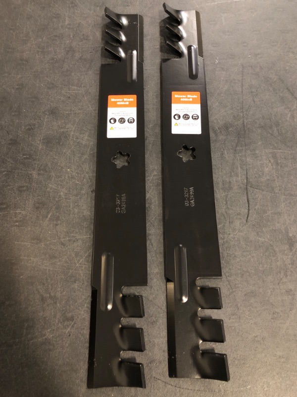 Photo 1 of 42 Inch Mower Mulching Blades for 134149 138971 Craftsman LT2000 LT1000 Poulan Pro Husqvarna 42" Deck Riding Lawn Mower Replace 532138971 532134149 138498 5-Point Star (2 Pack)