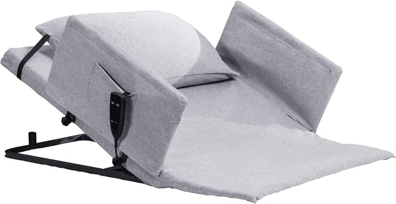 Photo 1 of Electric Power Lifting Adjustable Bed Back Rest for Patient Back Lumbar Support, Assist Elderly to Get Out of Bed Easily, Removeable Bedrails with Pocket, 300lbs Capacity