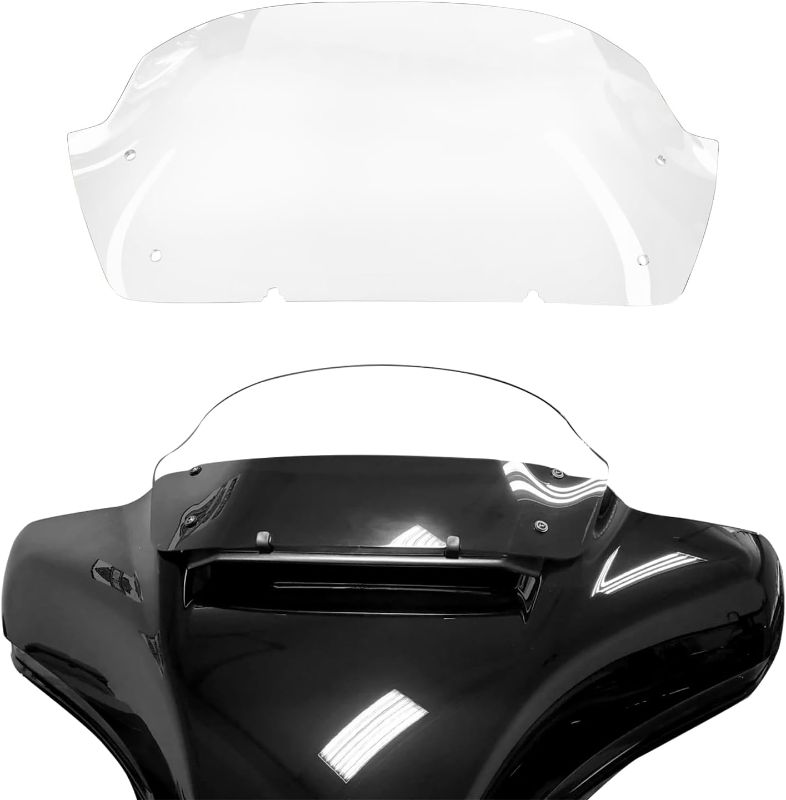 Photo 1 of 10" Windscreen Windshield Compatible with Harley Davidson Tuoring CVO Street Glide FLHXSE 2023 2024 FLHX/I 2024 for 2023 2024 Road Glide Accessories,Clear