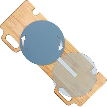 Photo 1 of Slide Transfer Board,Slide Board with Turntable,Make Transfers Easier,Heavy-Duty Sliding Board for Patient Senior and Handicap Move Assist and Slide Transfer,Wheelchair to Bed/Toilet/Bathtub/Car