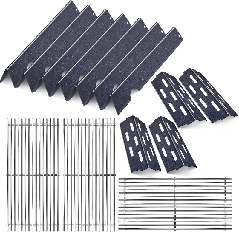 Photo 1 of *Grill Racks ONLY** Grill Grate and Flavorizer Bars Heat Deflector Grill Parts for Weber Genesis 2 GS4 Grates 66089 66097, Weber Genesis II E-410, E-435, S-435, SE-410,for Weber 66041, 66033, 66796 Parts