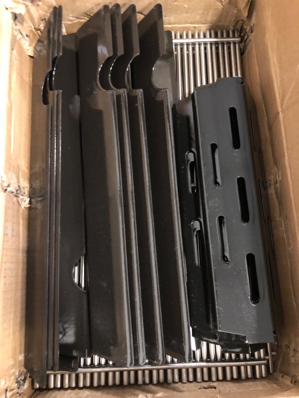Photo 1 of Grill Grate and Flavorizer Bars Heat Deflector Grill Parts for Weber Genesis 2 GS4 Grates 66089 66097, Weber Genesis II E-410, E-435, S-435, SE-410,for Weber 66041, 66033, 66796 Parts