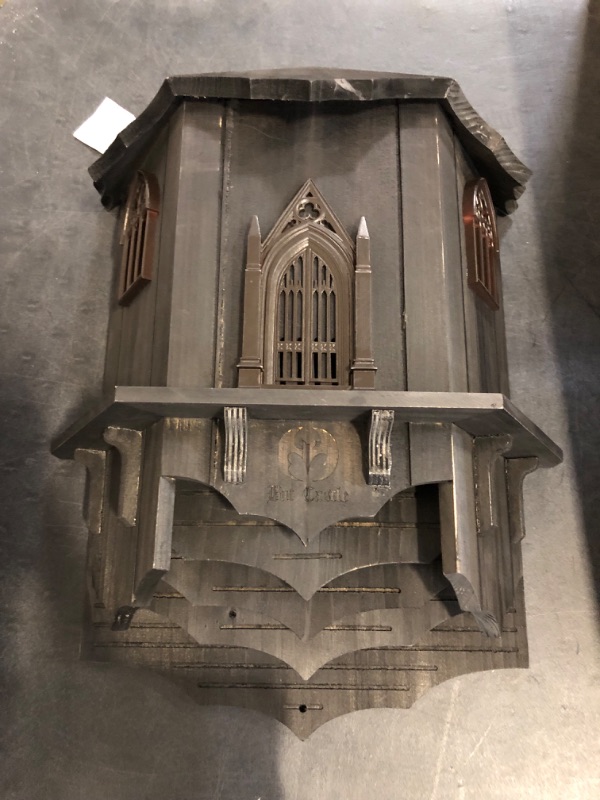 Photo 1 of Extra Large Wooden Castle Bat Houses for Outside Bat Box for Outdoors - Four Chamber Box Perfectly Designed to Attract Bats - Durable and Easy to Hang(Bat House ? XL Black)