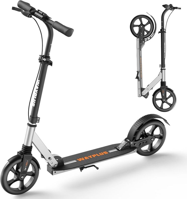 Photo 1 of Kick Scooter for Ages 6+,Kid, Teens & Adults. Max Load 240 LBS. Foldable, Lightweight, 8IN Big Wheels for Kids, Teen and Adults, 4 Adjustable Levels. Bearing ABEC9