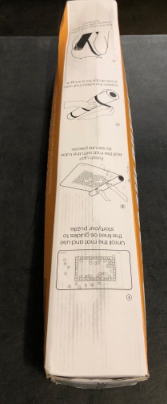 Photo 1 of Jigsaw Puzzle Mat Roll Up, Saver Pad 46" x 26 ", with 3 Sorting Trays & Travel Storage Bag,Portable Keeper Up to 1500 Pieces with Non-Slip Rubber Bottom