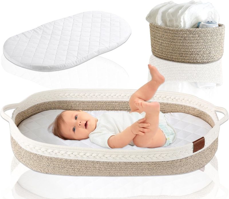 Photo 1 of Premium Baby Changing Basket - Diaper Changing Basket for Newborns