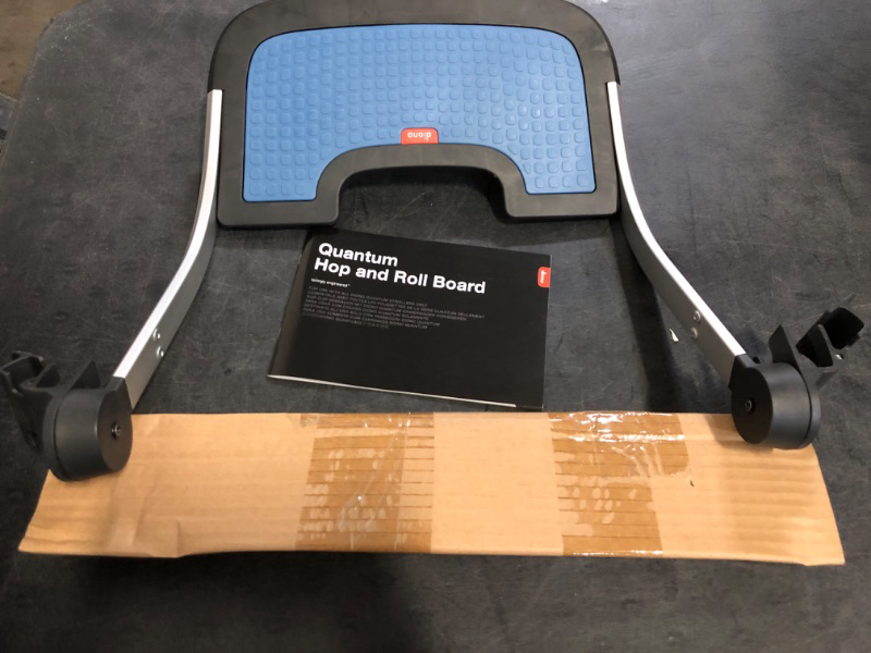 Photo 1 of Diono Quantum Hop ‘n Roll Buggy Board, Detachable Ride Along Stroller Platform Glider Board with Clip ‘n’ Go System, Blue