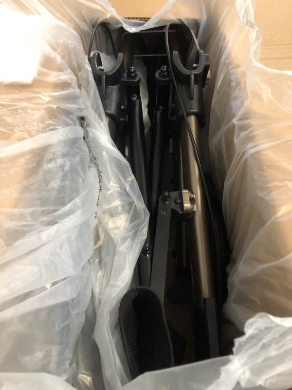 Photo 1 of Rollator Walkers for Seniors with Seat, Foldable Walkers for Seniors, 8" All-Terrain Wheels, 18" Big Seat, 6-Level Adjustable Height Rolling Walker, 350 lb, Walker for Seniors & Adults (Sliver)