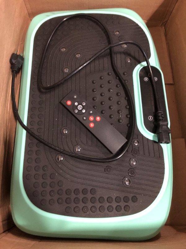 Photo 1 of Missing Back of Remote and Exercise Bands** HOTWAVE Vibration Plate Exercise Machine for Lymphatic Drainage, Power Vibrating Plates Platform for Weight Loss - Whole Body Shaker Vibration Plate Machine Home Gym Shaping Fitness Workout