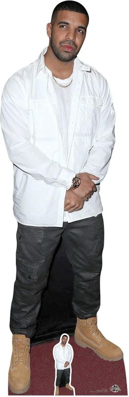 Photo 1 of **Missing Mini Cut Out** Star Cutouts Ltd Drake Life Size Cardboard Table Top Mini Cut Out, 182 x 59 x 182 cm, Multi Colour