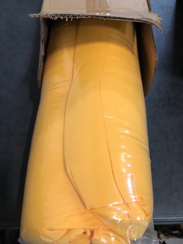 Photo 1 of Outdoor/Indoor High Back Chair Cushion - Waterproof All-Weather Stuffed High Rebound Foam Adirondack Seat/Back Cushion for Outdoor Furniture, Yellow