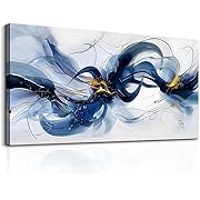 Photo 1 of Canvas Wall Art for Living Room Wall Decor for Bedroom Office Wall Decoration Abstract Ink Painting Artwork Room Aesthetic Home Decor 20x40 in