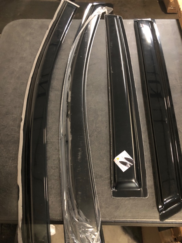Photo 1 of 94162 Original Side Window Deflector Visor Rain Guard,Outside Mount Tape-on Shatterproof Dark Smoke,4pc window shades fit for 2009-2016 Toyota Venza