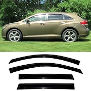 Photo 1 of 94162 Original Side Window Deflector Visor Rain Guard,Outside Mount Tape-on Shatterproof Dark Smoke,4pc window shades fit for 2009-2016 Toyota Venza