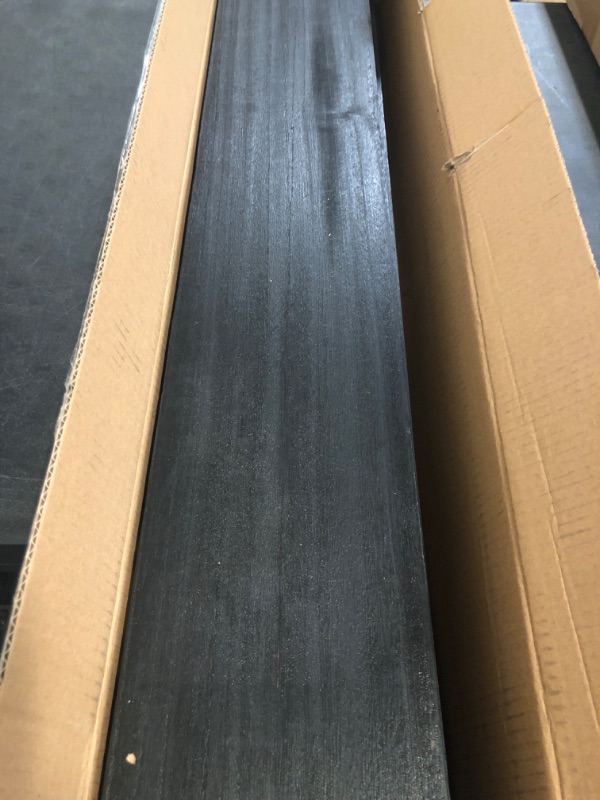 Photo 1 of IKJZIZP 36 Inch Floating Shelves for Wall, Wood Wall Shelves for Bedroom, Black Set of 4
